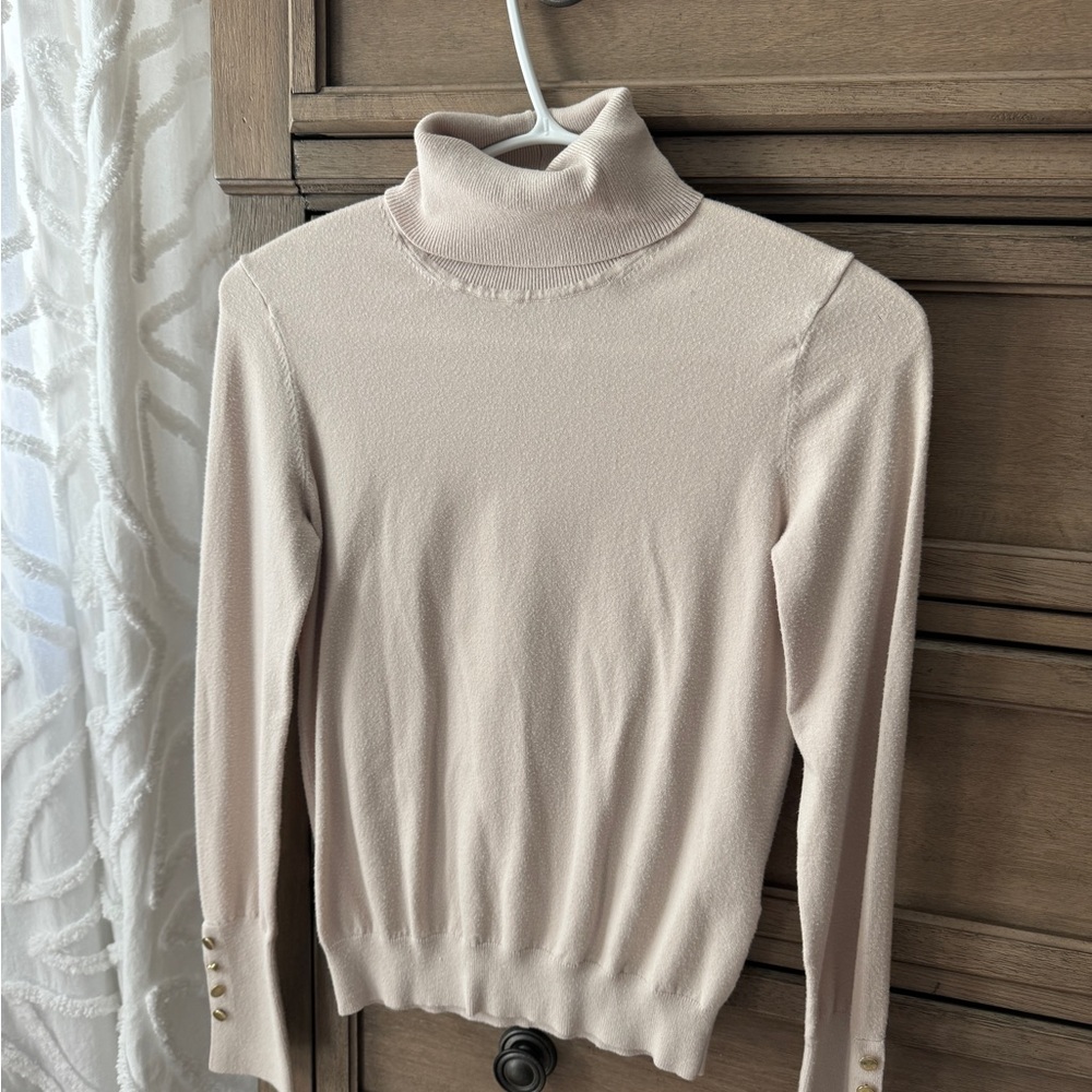 Babaton Aritzia Turtleneck Sweater XS in Denude